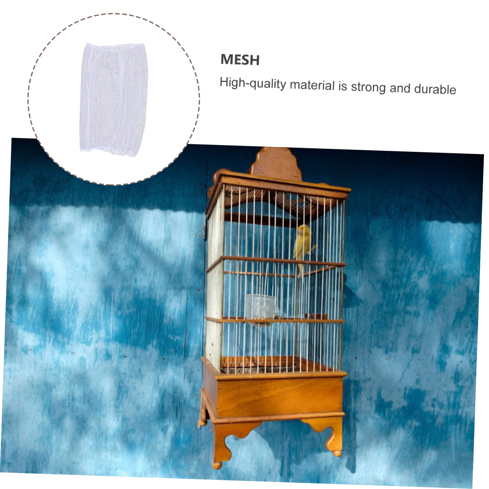Toddmomy 3piezas Cubierta De para Jaula De Pájaros Accesorio De Protección Antipolvo para Jaulas De Pájaro Estrellas De Limpiar y Transpirable