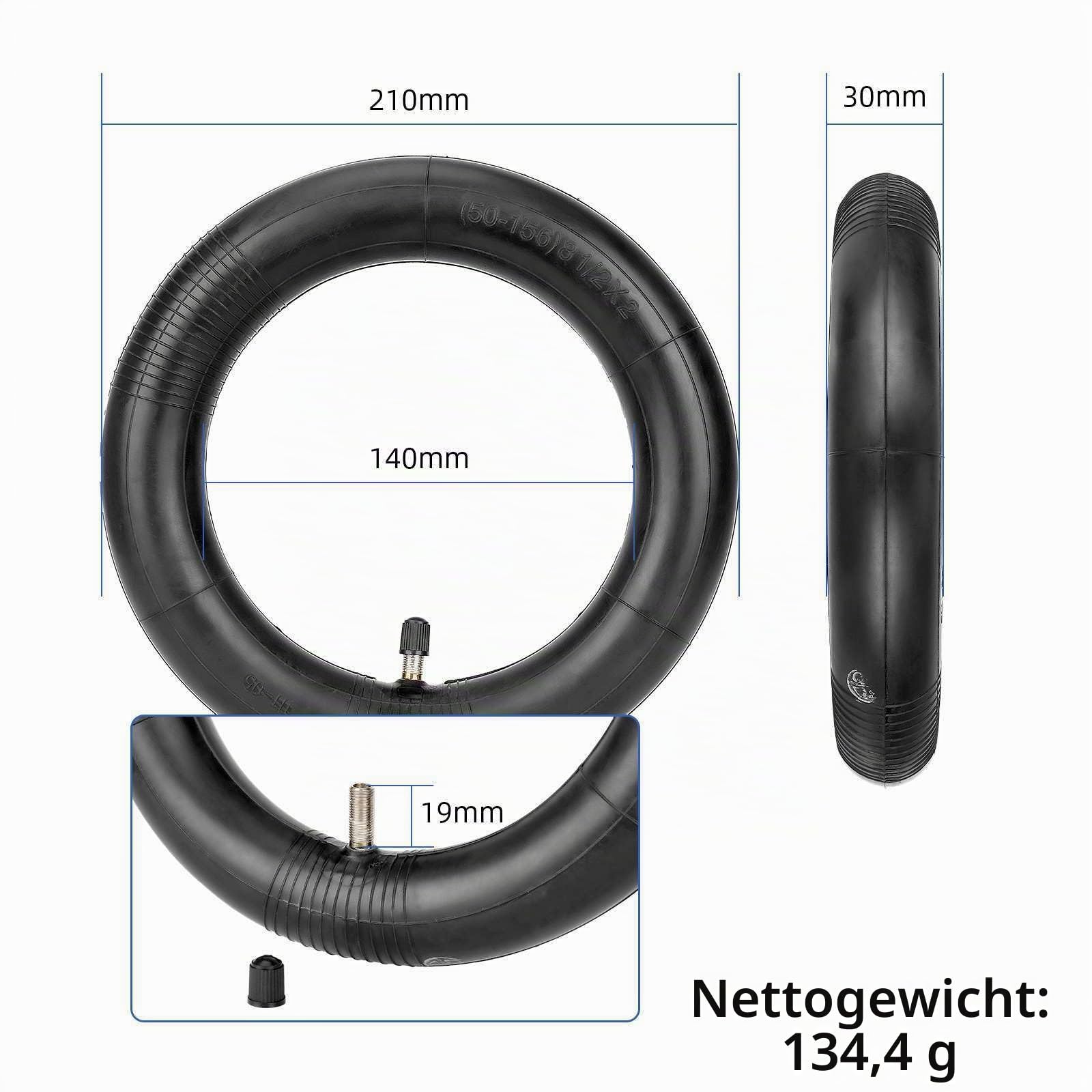 9 x 2,3 Reifen mit 8 1/2 x 2 Schlauch für NIU KQi1 / KQi1 Pro / KQi1 Sport Elektroroller 9 Zoll Innen- und Außenreifen E-Scooter Ersatzreifen (1 Satz)