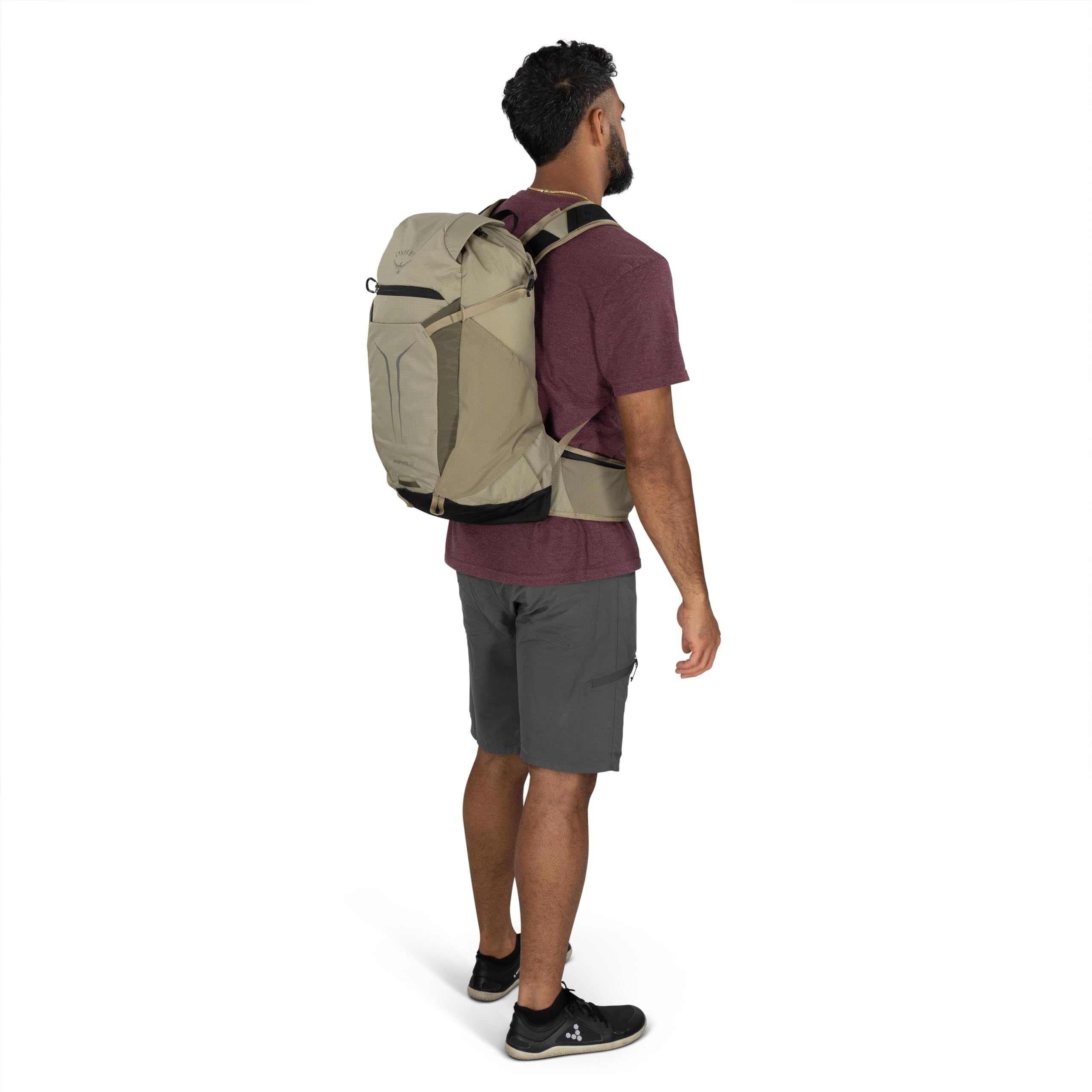 Osprey Sportlite Lekki plecak turystyczny 22 l, dla mężczyzn i kobiet, torba na co dzień, plecak podróżny, czarny kruk