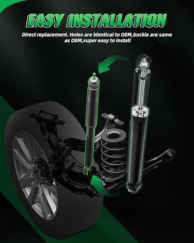 Miniatura 5 de SCITOO - Amortiguadores traseros de gas para Nissan Murano 349092 37317 2009 2010 2011 2012 2013 2014 para Nissan Murano 349092 37317