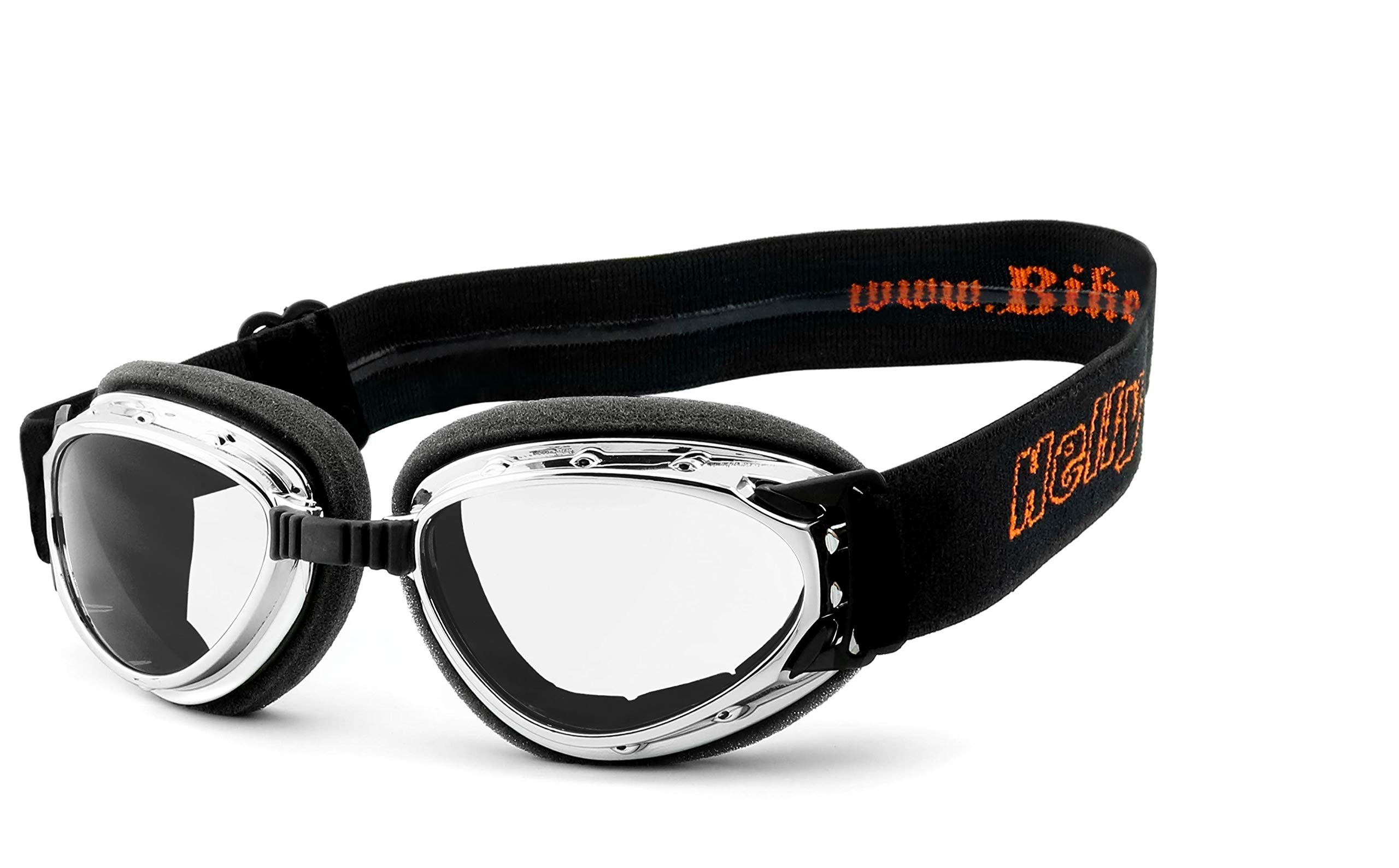 Helly® N° 1 Bikereyes® Lunettes de moto coupe-vent rembourrées anti-buée Verre de sécurité HLT® DIN EN 166 Sensation agréable