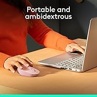 Vista 3 de Logitech Mouse inalámbrico M170 para PC, Mac, laptop, 2.4 GHz con mini receptor USB, seguimiento óptico, duración de la batería de 12 meses