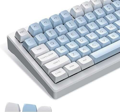 XVX Teclas 60% Teclas PBT personalizadas, juego de teclas de doble disparo de 110 teclas, con extractor de llaves para GK61SK 61Ducky One 2 Mini