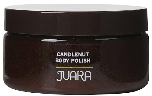 JUARA - Esmalte corporal Candlenut Exfoliante vigorizante Exfoliación profunda Piel lisa y áspera Hidratación curativa Sin crueldad, parabenos,
