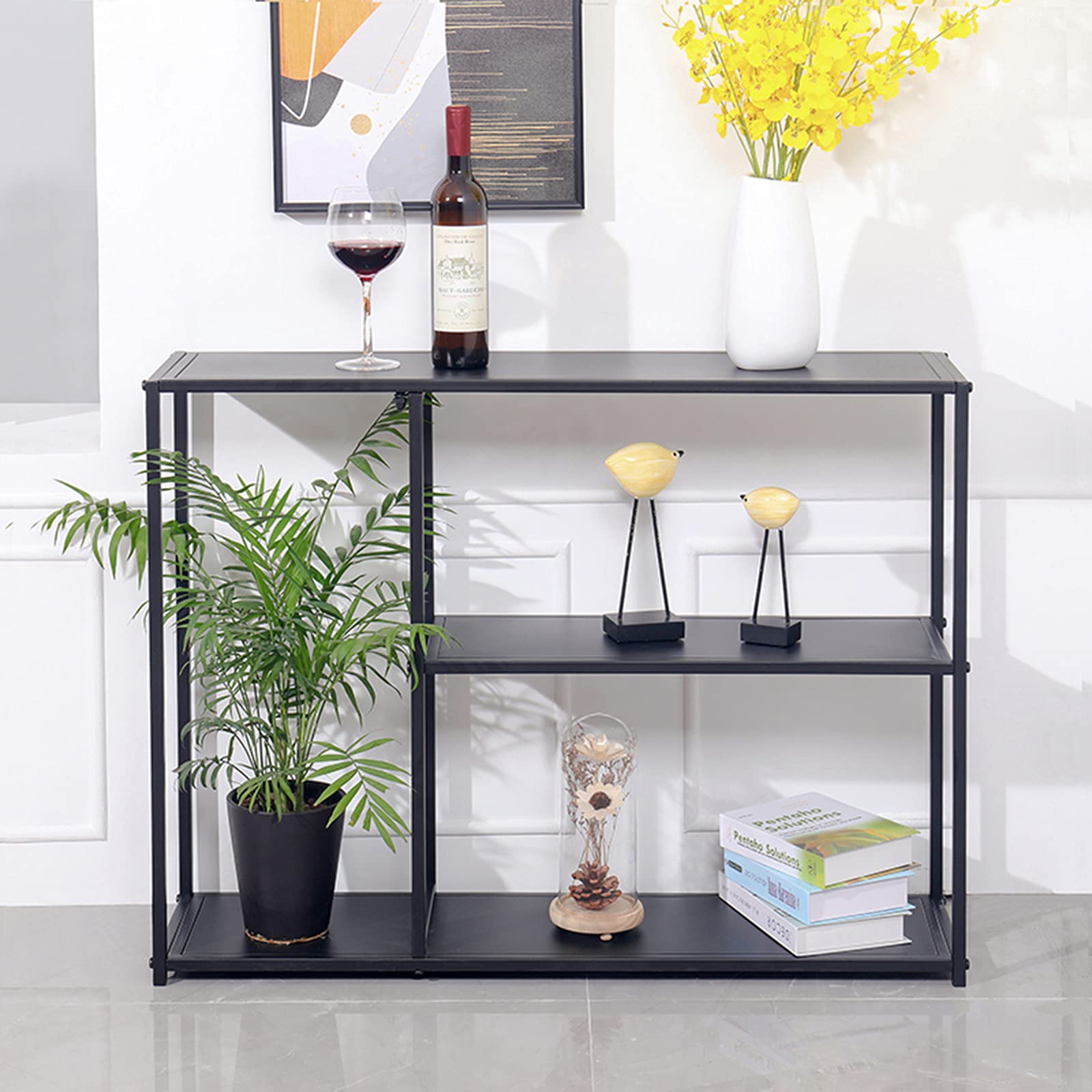 Amazon｜オープン収納ラック 高さ75CM, インダストリアルメタル