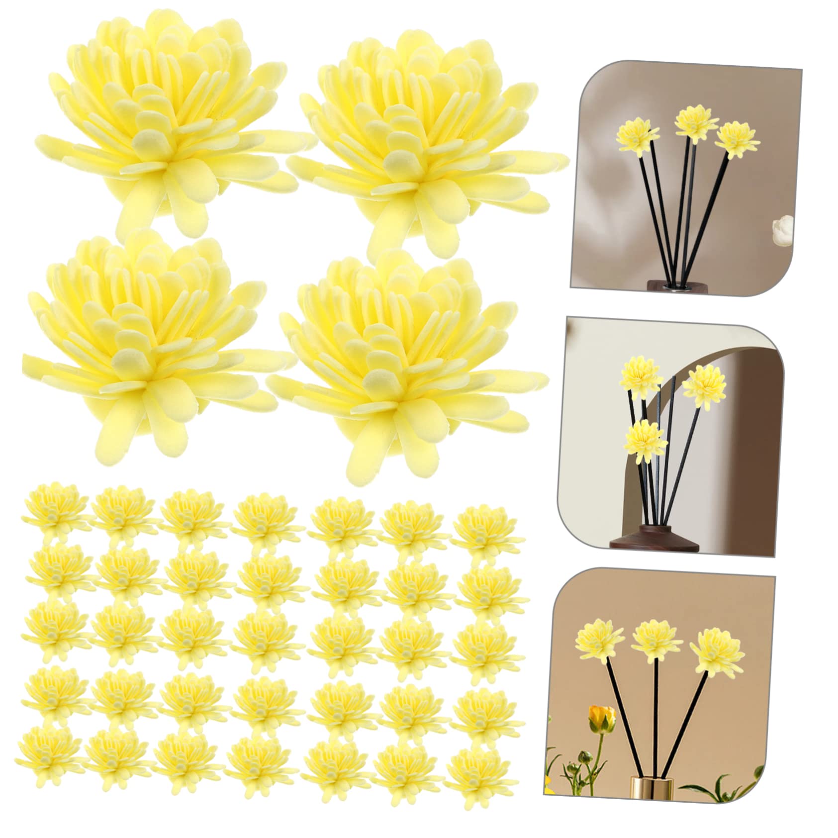 STOBAZA 5 Sätze Künstliche Aromatherapie Blumen Diffuser Für Duftöle Dekorative Blumen Für Zuhause Büro Und Wellness Duftverbreiter 100 Stück * 5