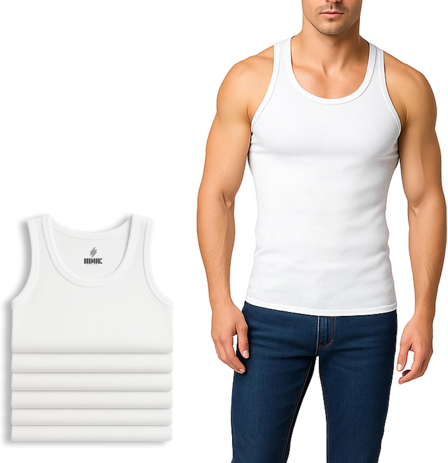 Pure Cotton Plain Beavenue Clasz Men's White Vest At Rs 690/piece In - Foto 6