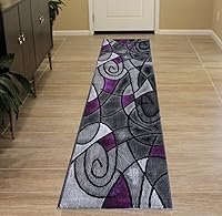 Vista 29 de Masada Rugs, Alfombra moderna y contemporánea, turquesa, gris y negro (5 pies x 7 pies)