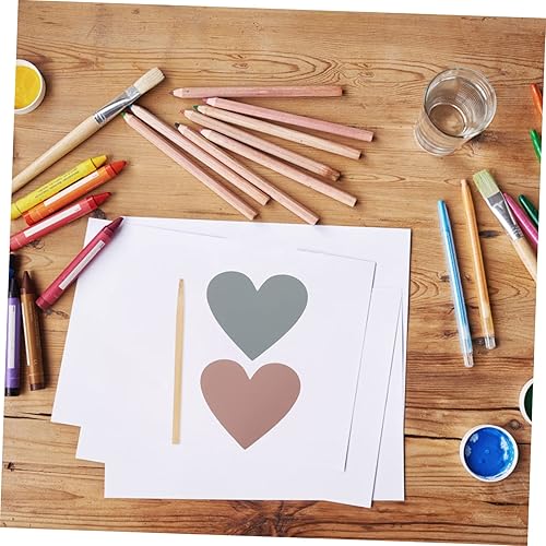 Miniatura 5 de NUOBESTY 60 Sheets Scratch Coated Stickers Peel and Stick Stickers Sealing Label Stickers Scratch Off Label Stickers impresora de Sticker Heart