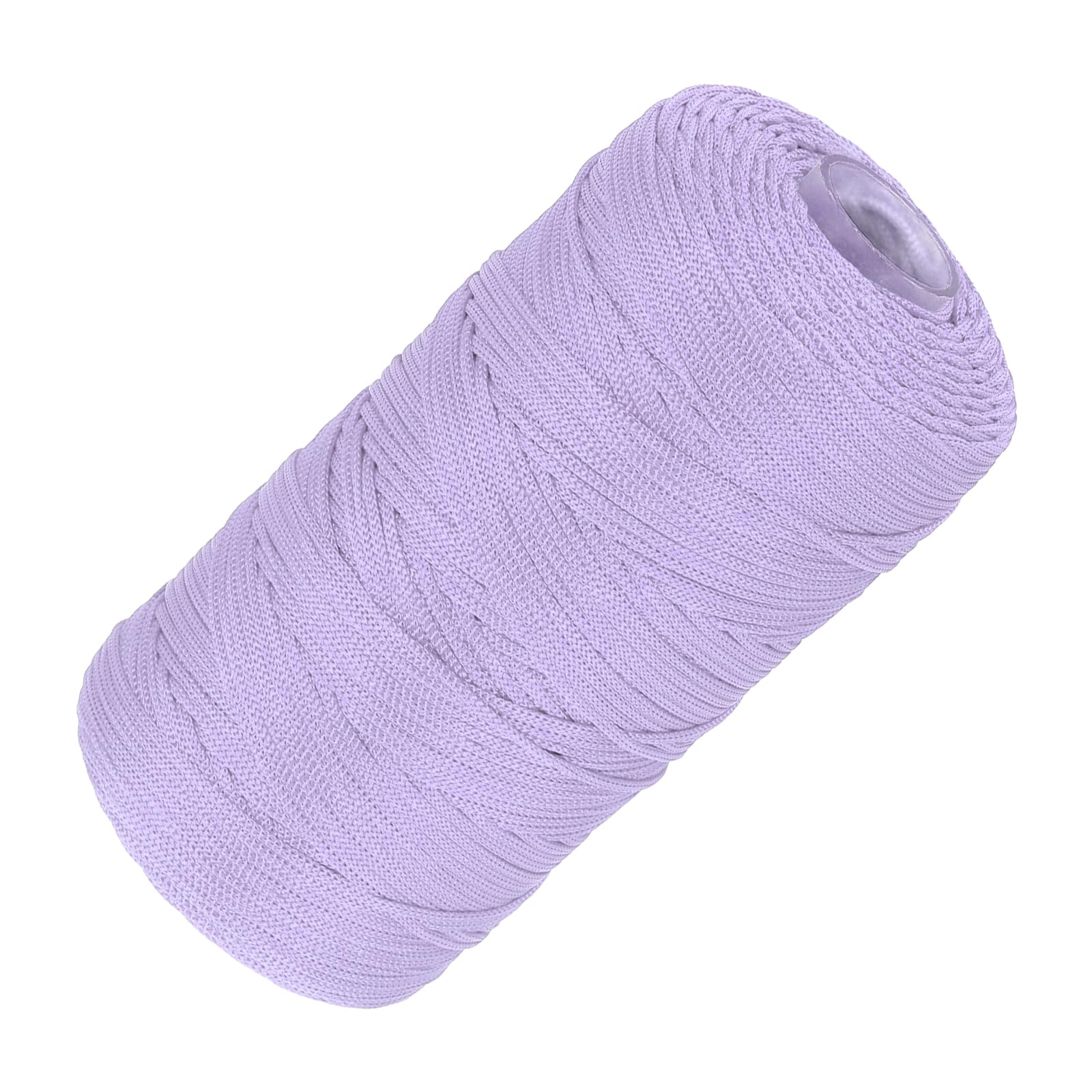 sourcing map Nylon String Cord 1.5mm x 218 Yards Macrame Rope Braided Thread Twine String Smooth Beading Cord for Jewelry Making Supplies, DIY Craft, Light Purple