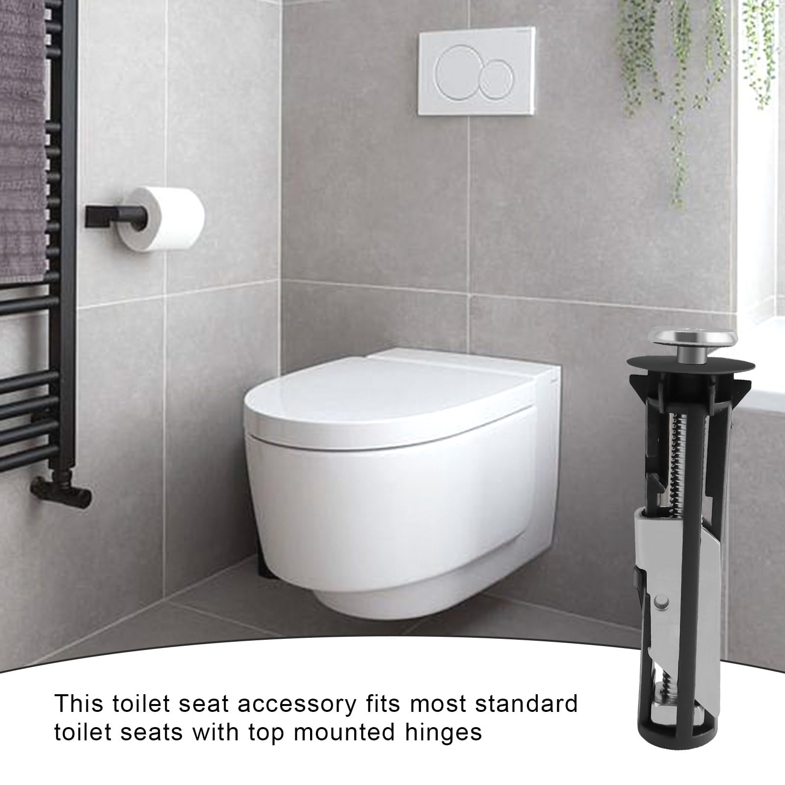 Set Di 4 Viti Per Sedile WC Con Dadi Di Gomma - Fissaggio Antiscivolo Per Water - Foto 9