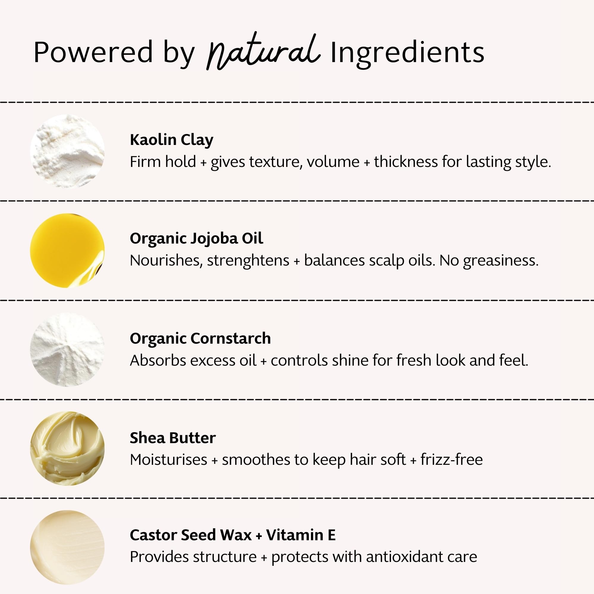 Slo | Natural Hair Clay - All Natural Ingredients, Vegan & Cruelty Free, Plant-Based, Modern Alternative to Styling Gels, All Hair Types | Natural Hold, (2.29oz/65g)