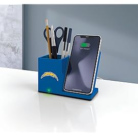 SOAR NFL Wireless Charger and Desktop Organizer, Los Angeles Chargers