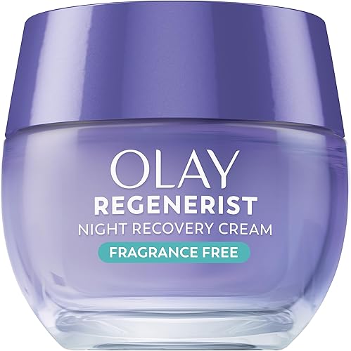 Olay Regenera Noche Recuperación Crema & crema facial hidratante, 1.7 onzas