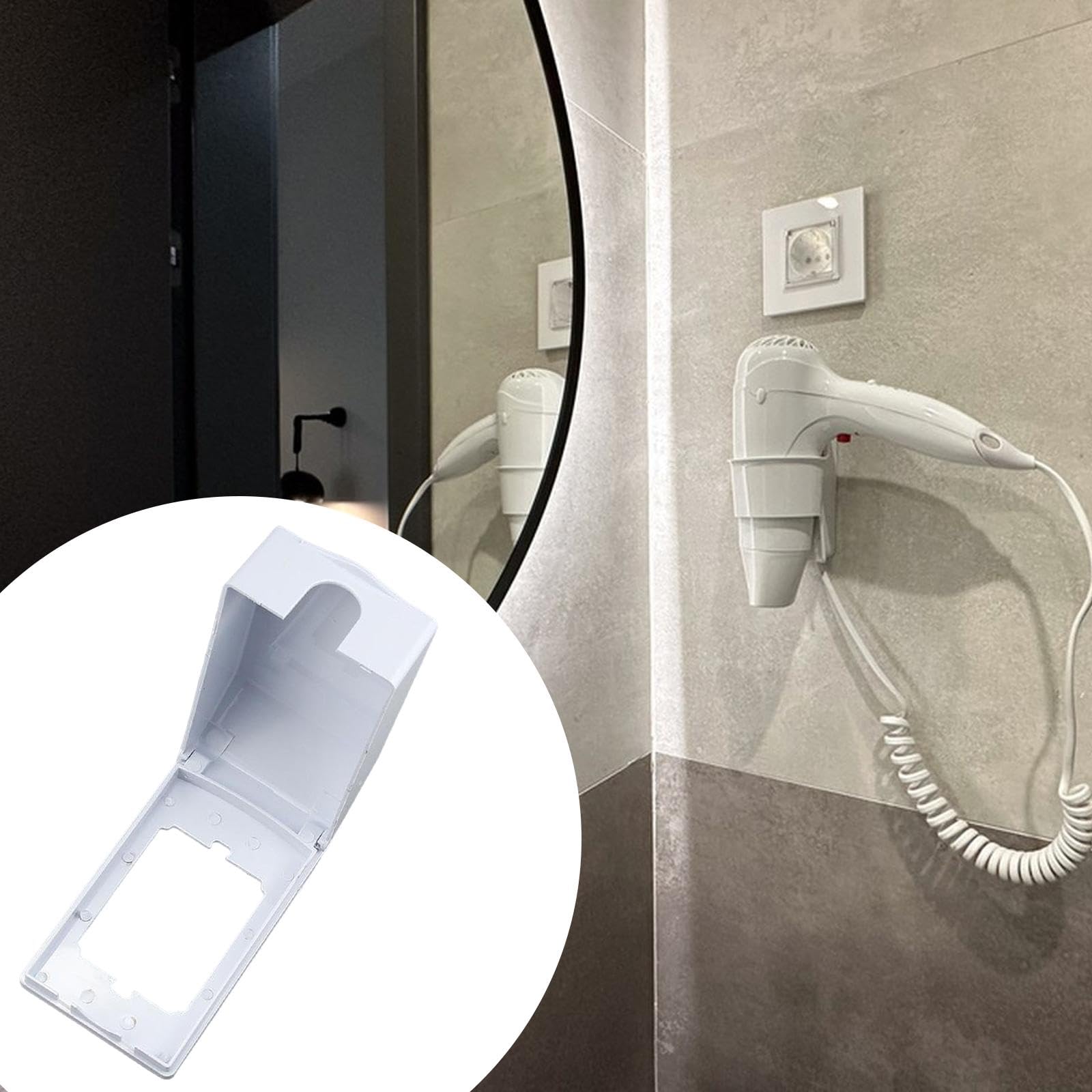 6x Cubierta de Enchufe Tapa Impermeable Caja Protectora de Pared Panel con Estructura Sellada para Uso en Baños Y Húmedas