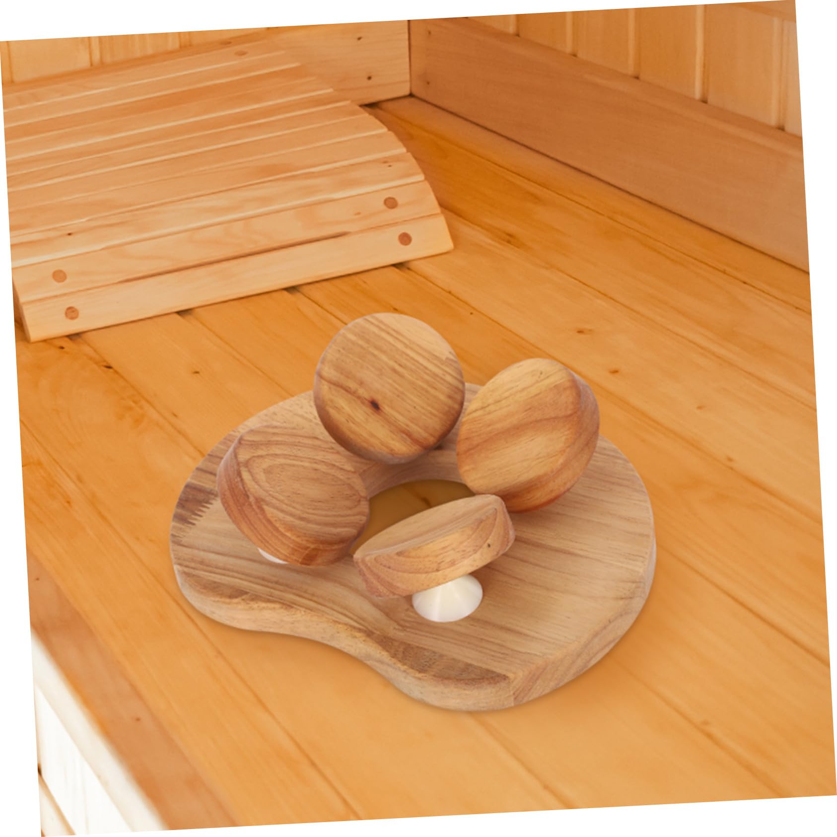 Coussin Lombaire Bois pour Sauna Hiver Appui-tête Ergonomique pour Salle de Vapeur Support Dossier Multifonction pour Spa