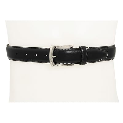Johnston & Murphy Topstitched Belt Men