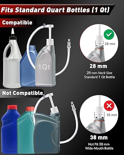Miniatura 4 de Bomba de fluido para botellas de cuarto de galón estándar, bomba de 8 cc por carrera, aceite de engranaje de transferencia, líquido diferencial y de
