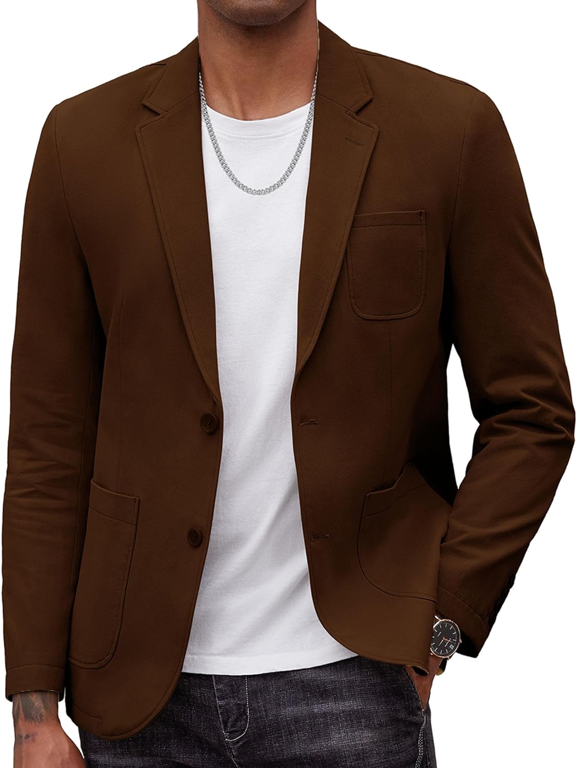 COOFANDY Men's Smart Wash Blazer Regular Fit Cotton Sport Coat Casual Suit Jacket