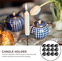 Vista 3 de Portavelas cónicos, accesorios de fijación para decoración del hogar, chimenea, comedor y fiestas, 12