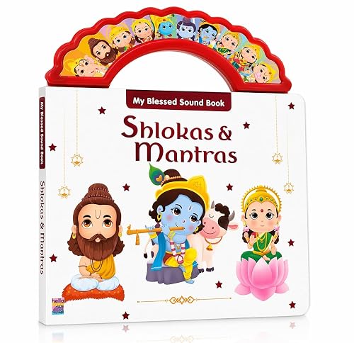Braintastic Kids Shlokas & Mantras Sound Book with Audio, Hindu Devotional Learning Book for Children, Interactive Musical Book for Early Learning(My Blessed Sound Book)