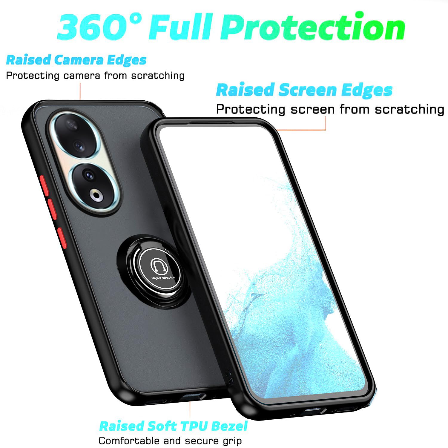 XINYEXIN Coque Pour Honor 90 5G Transparente Case, Étui De Protection