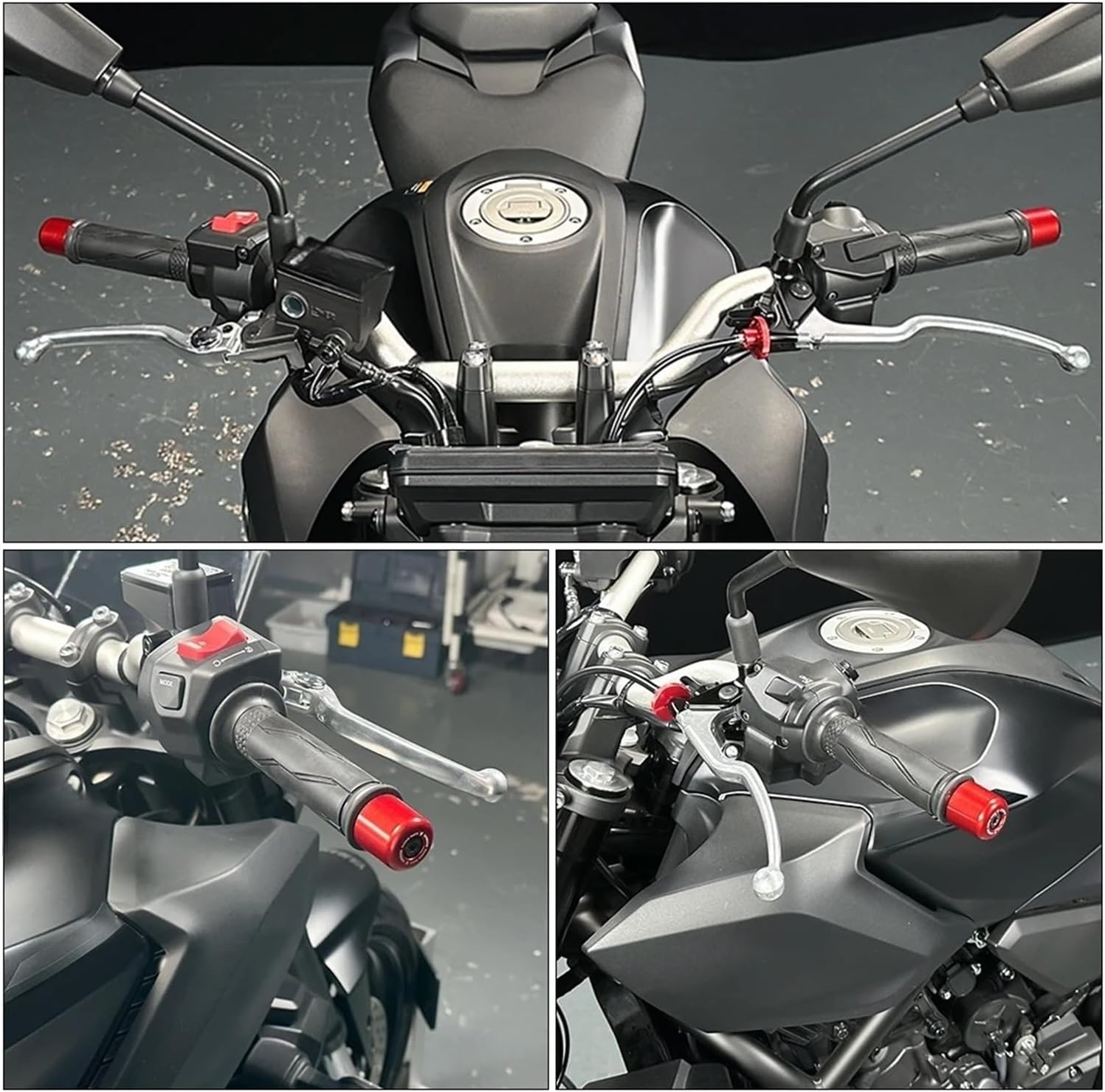 Motorcycle Handlebar End Plug Handle Bar End Cap For YA&MAHA MT-07 FZ07 2014-2024 MT07 2025 Motorcycle Handlebar Grip End Weights Plug Slider