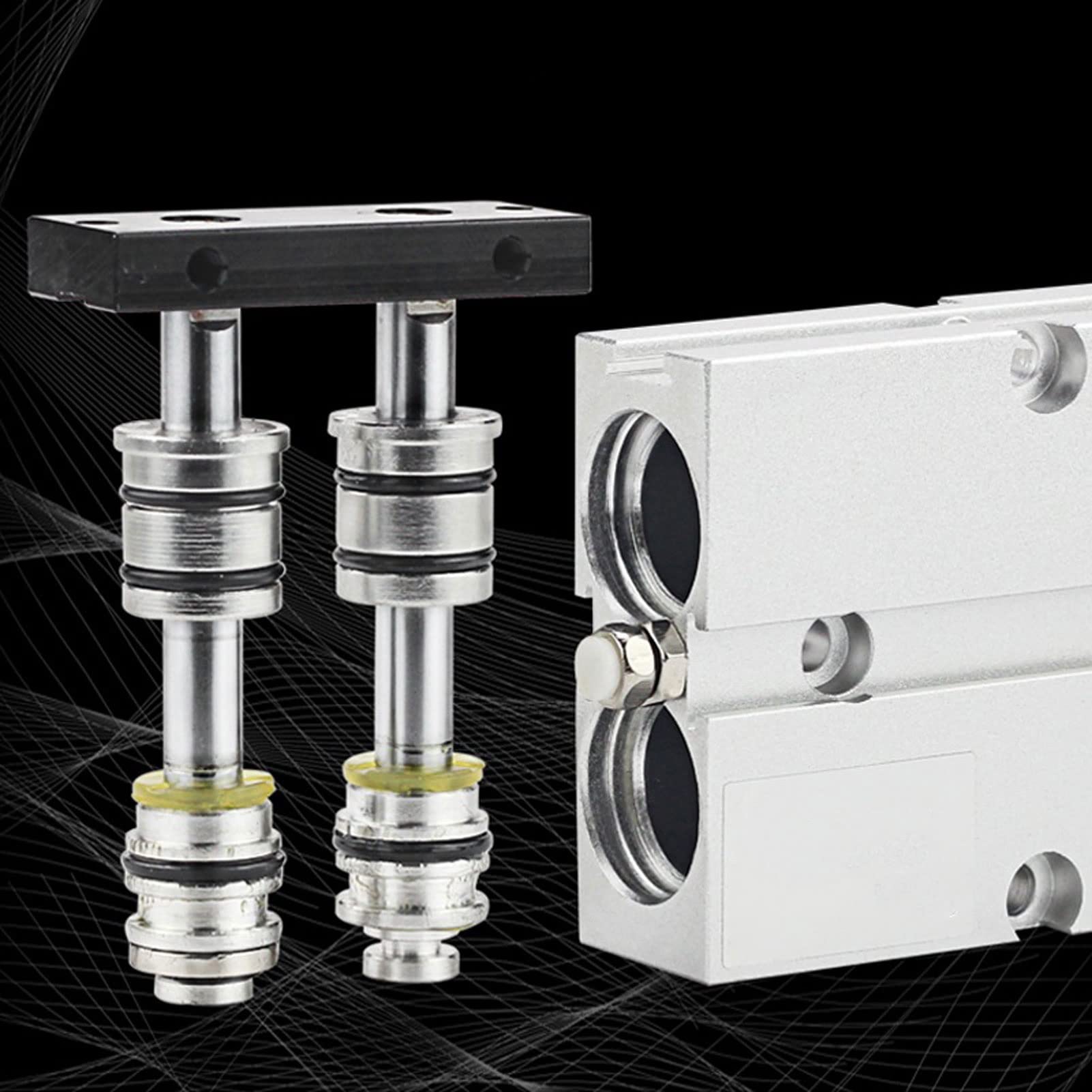 Produktbild von Heschen Pneumatikzylinder TN16-75 – 16 Mm Bohrung, 75 Mm Hub, Doppeltwirkend, Mit Magnet
