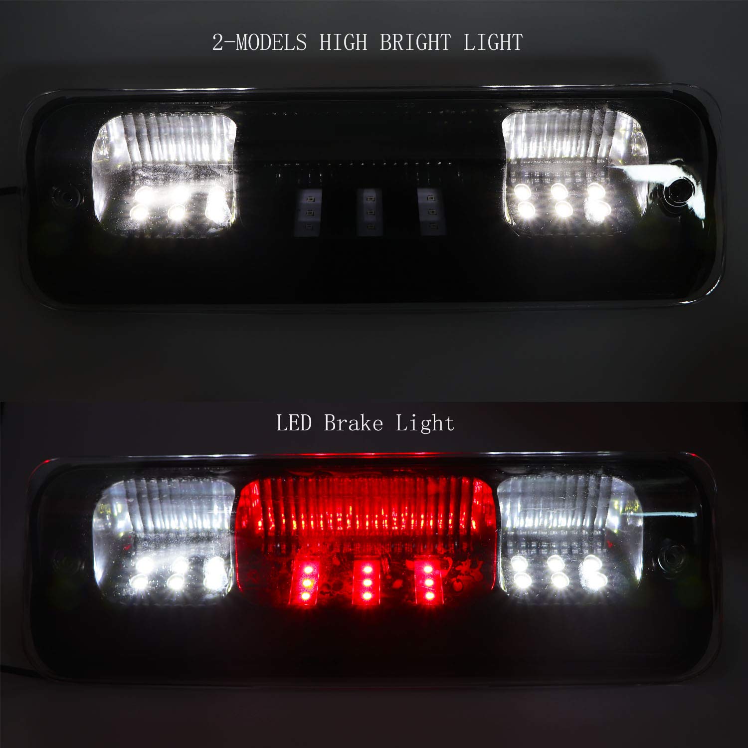 HPB LED High Mount 3rd Brake Light & Reverse Light Combo For 2004-2008 Ford F150 - Red/White