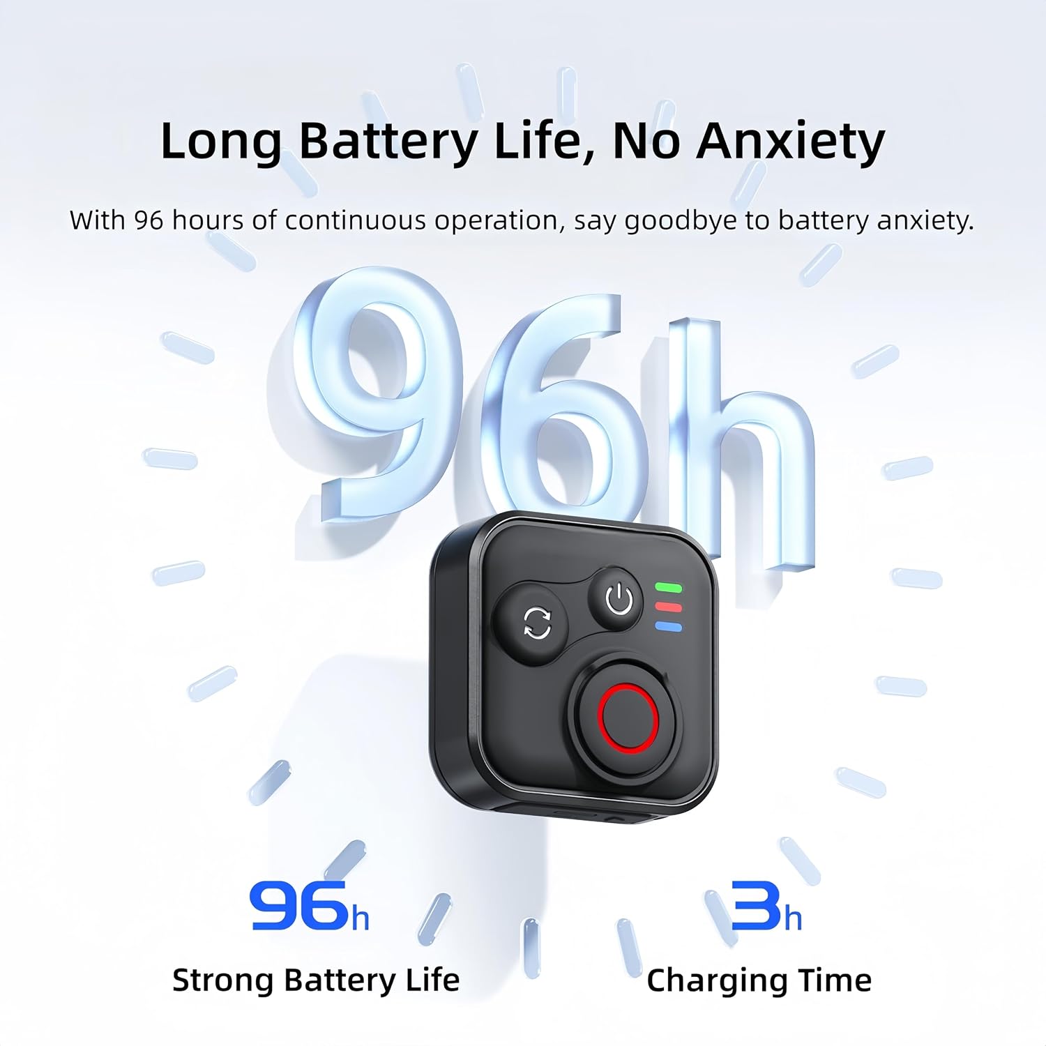 Smart Remote Control Compatible with Insta360, Hero, DJI – Waterproof Design with USB-C Charging & Wrist Strap for Outdoor Use