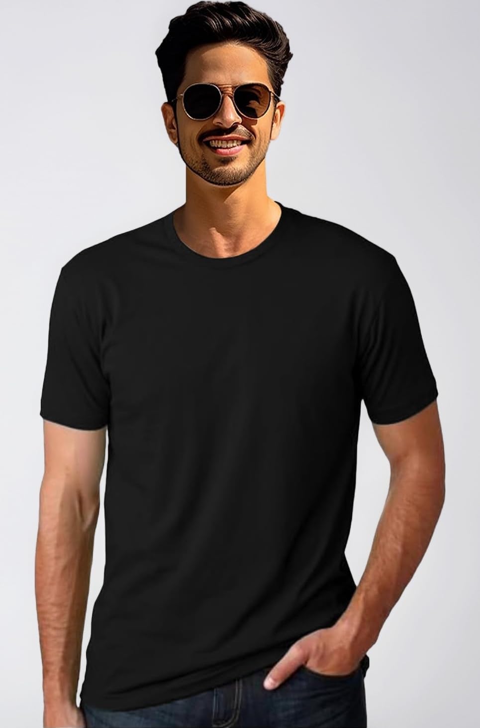 Quote Marshals Football T-Shirt Albiceleste Navy Blue Cotton T-Shirt for Men's
