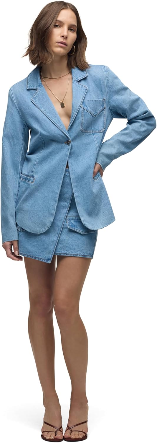 HUDSON Womens Curved Hem Mini Skirt - Image 6