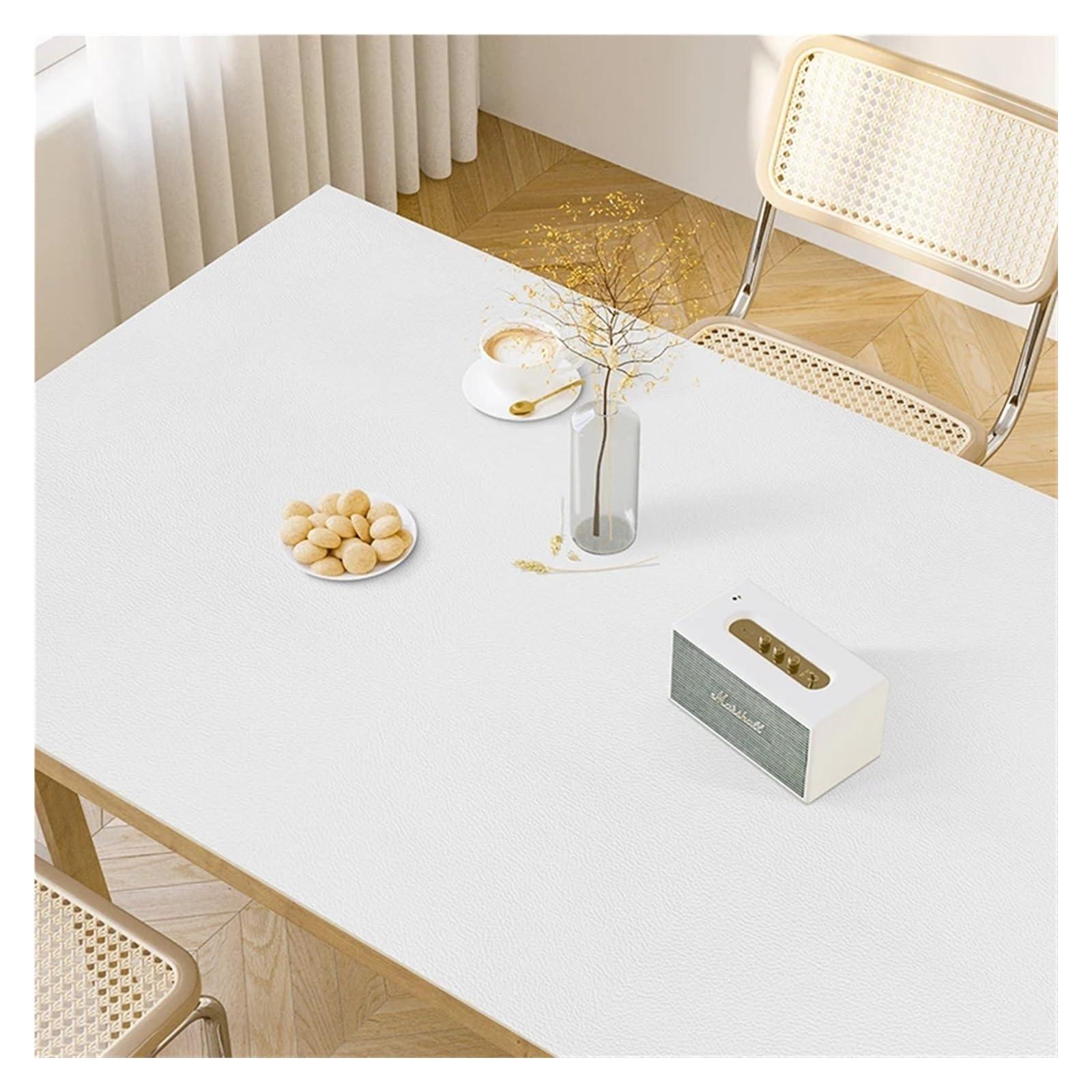 XIUsheUA tablecloth Solid Color Table Mat Kitchen Oil-proof Tablecloth Anti-scalding PVC Leather Placemat Countertop Protection Pad(GU994-ZD,80x160cm)