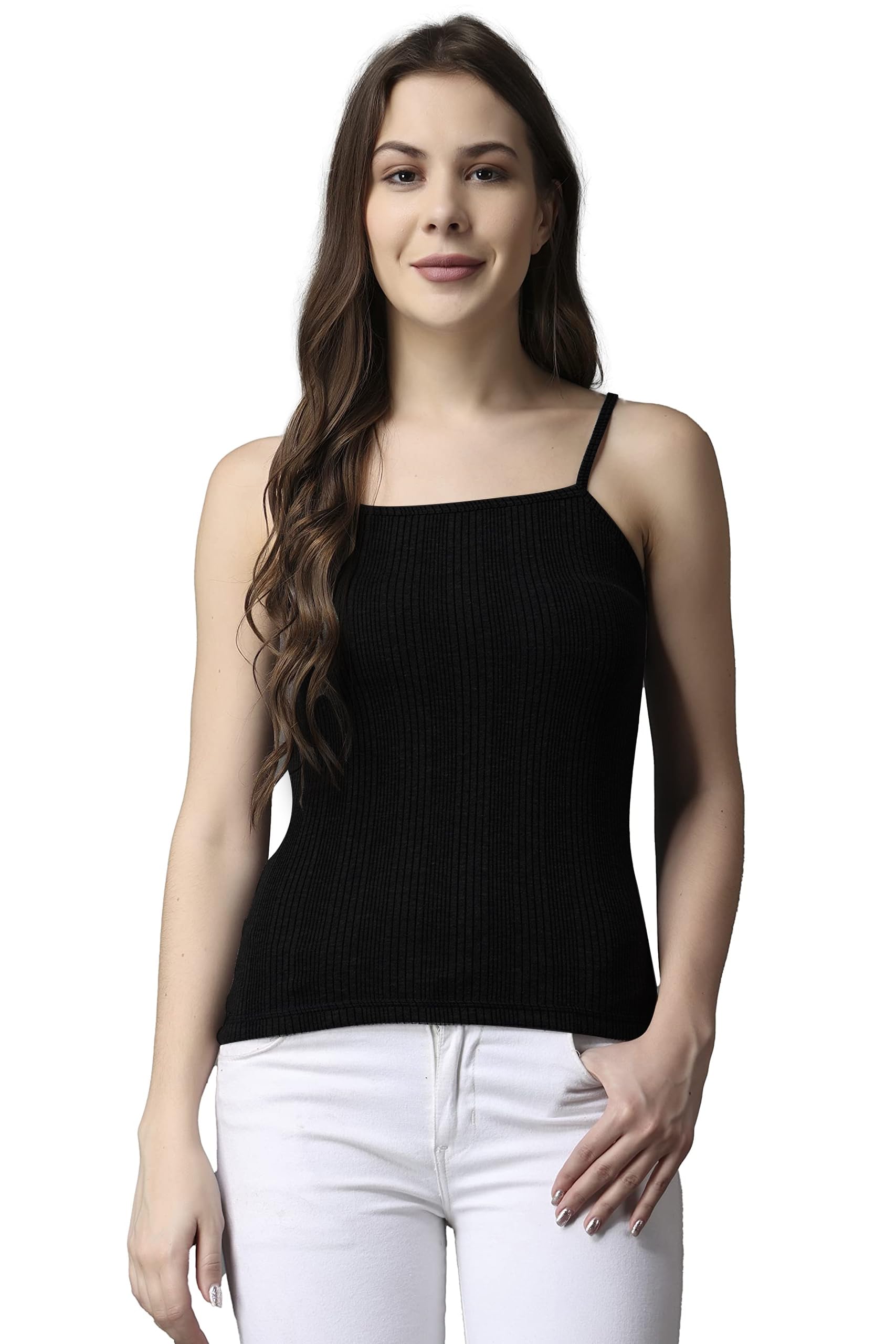 ff Thermal Warmer Spaghetti Top for Women Ultra Soft Sleeveless Scoop Neck Winter Inner Wear Top Johns Underwear (Pack - 1)-picture-30