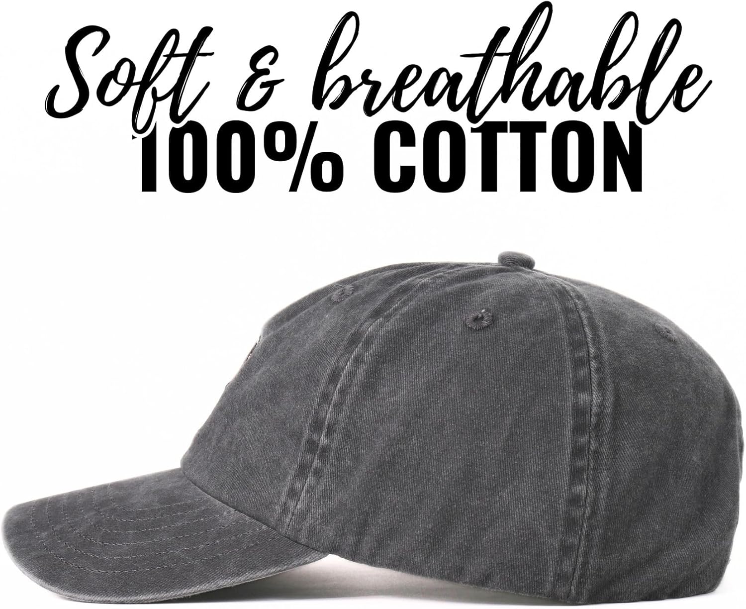 Pop Gifts Embroidered Cap, Funny Grandpa Gifts for Men, Adjustable Hat Gifts Accessory for Birthday & Christmas Grey - Image 5