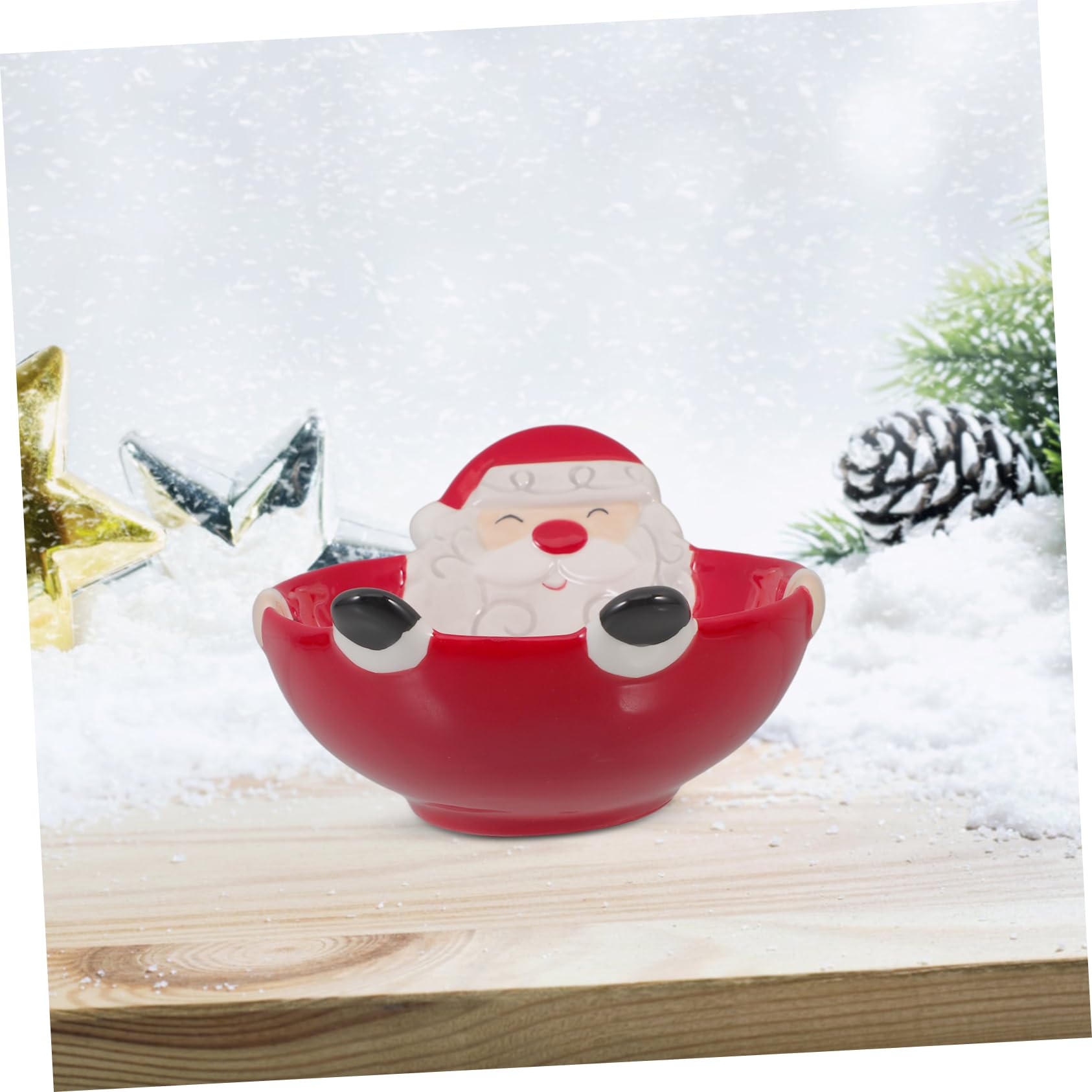 WEKADRIN Bocal à Bonbons De Noël En Céramique Avec Motif Père