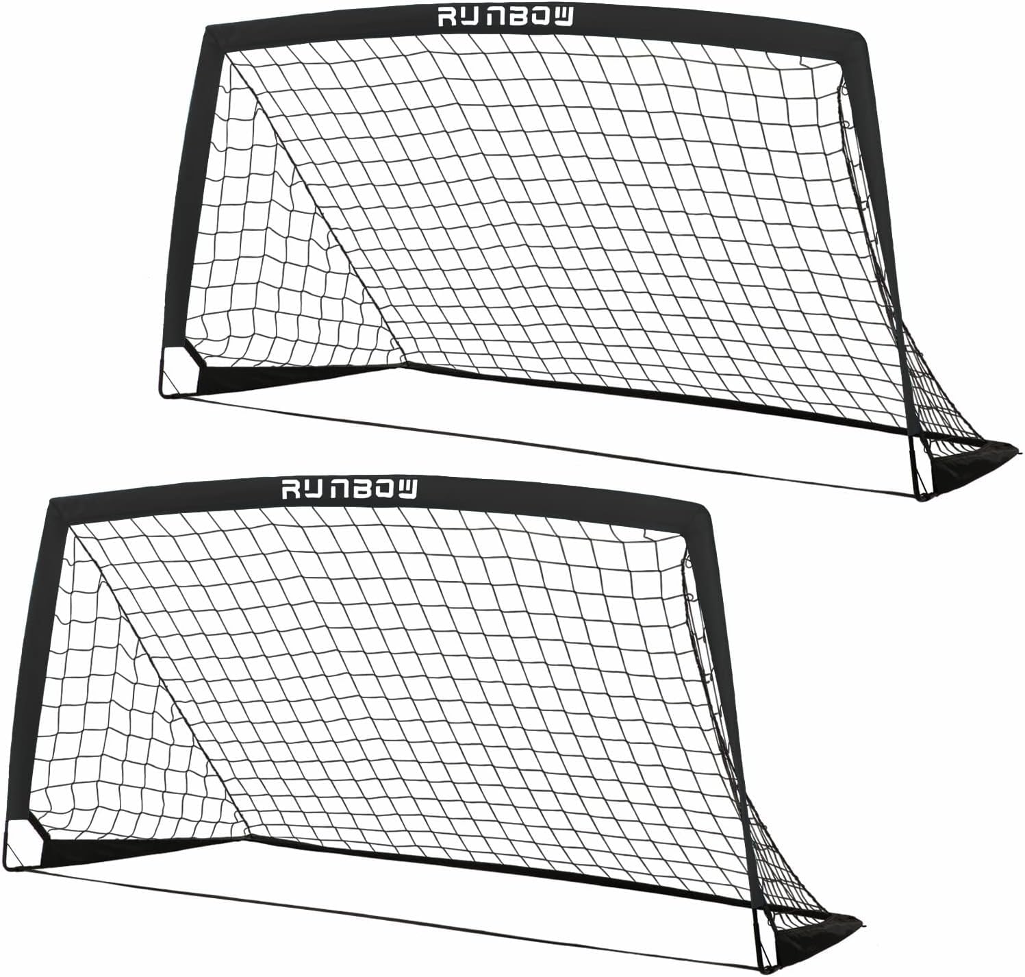 182 x 121cm Kinder Fußballtor, Faltbar Outdoor Übung Fußballnetz für Garten
