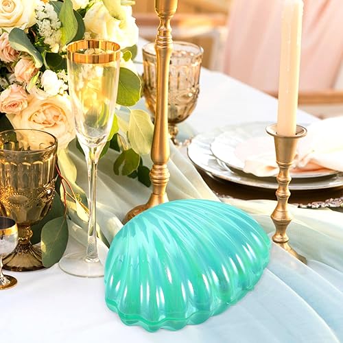 Miniatura 5 de Gadpiparty Decoración de plástico mini conchas marinas cajas de dulces caja de joyería Seashell Party Favor Recipientes de almejas para bodas