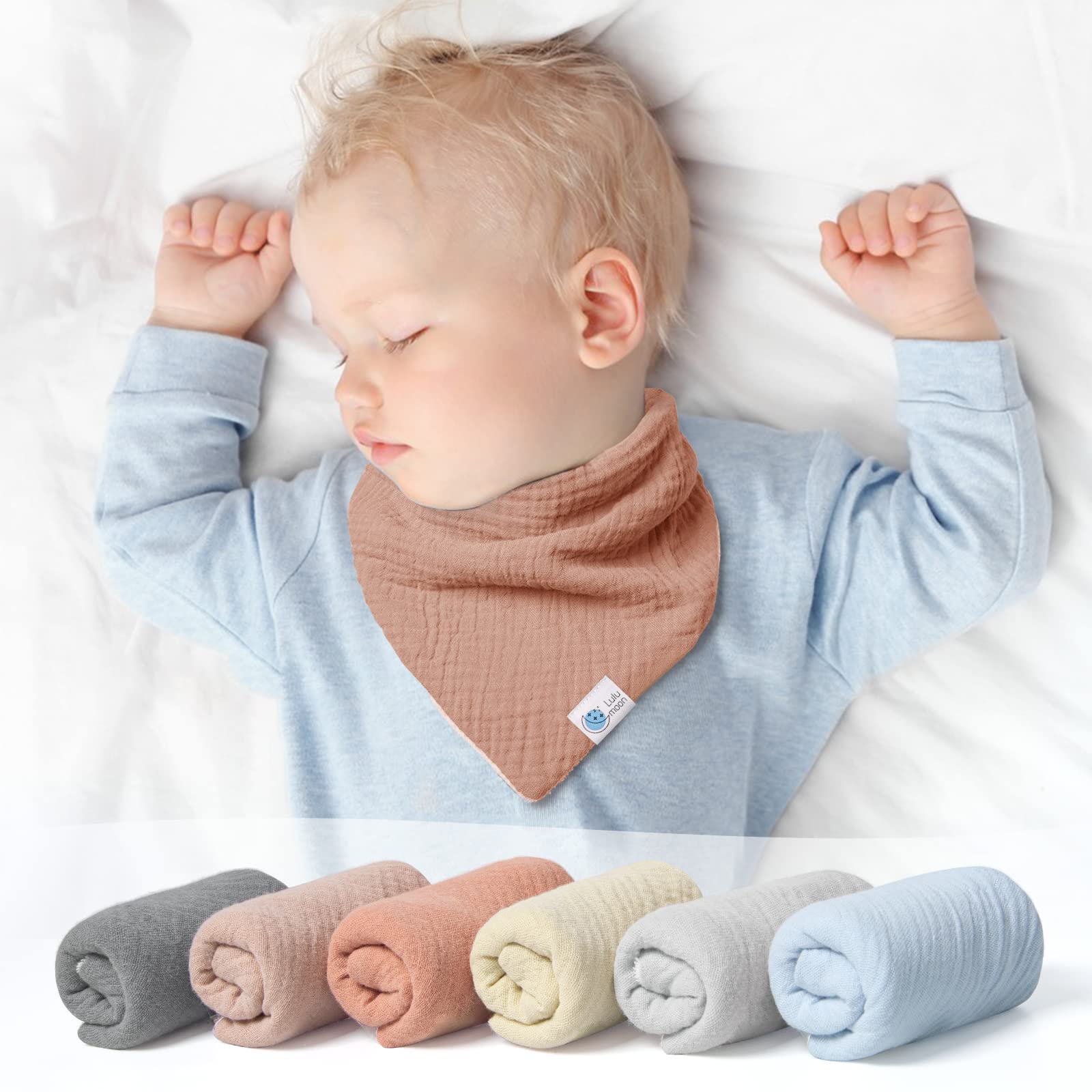 lulumoon bavaglino neonato bavaglini neonata bavaglini bandana für per bambino e bambina 6 pezzi