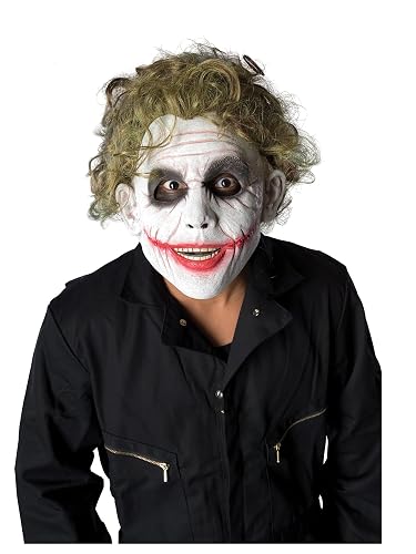 Peluca Joker oficial de Batman para adultos de Rubie's, talla única, amarilla, 1 pieza