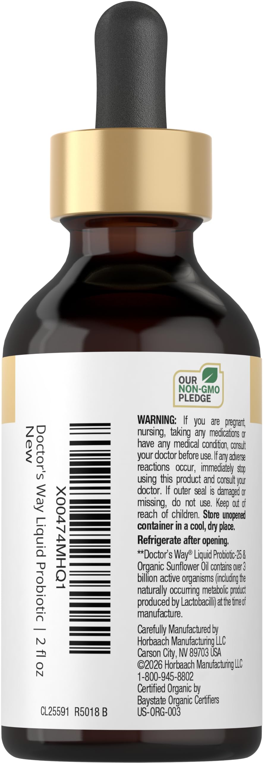Doctor's Way Liquid Probiotic for Women and Men | 3 Billion CFU | 2 fl oz — Amazon image 3