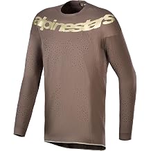 Alpinestars Limited Edition Supertech Air Gold Jersey, Mens Motocross MX, Lightweight Stretch Mesh, Laser-Cut Venting