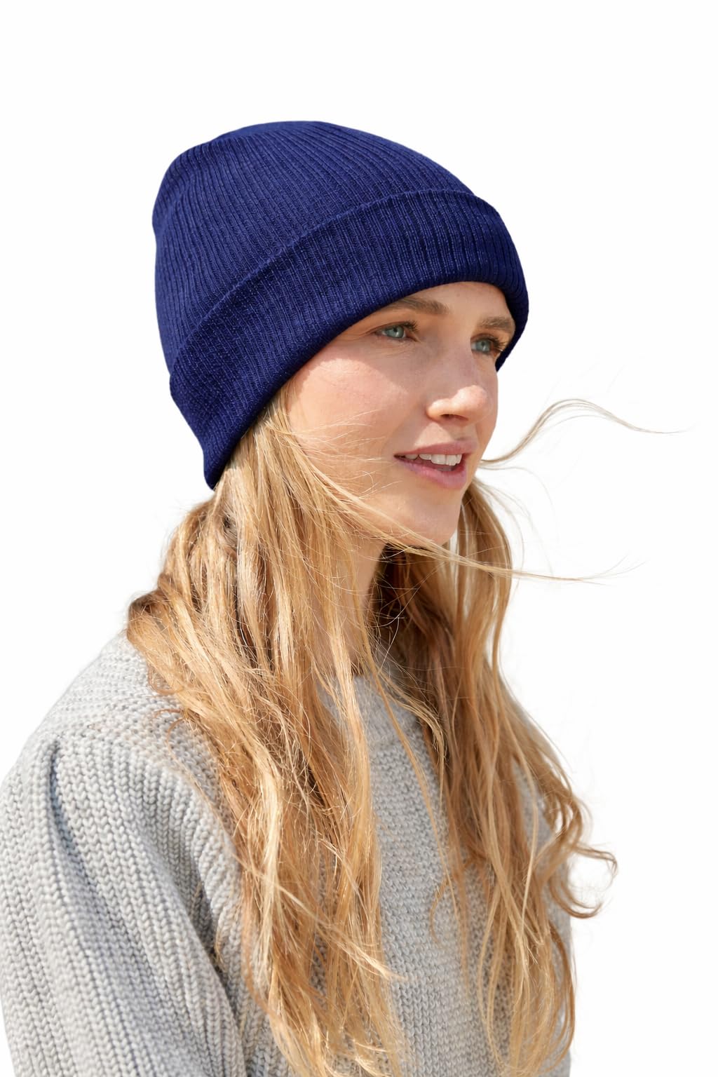 4SP® Organic Cotton Beanie Hat (Navy)