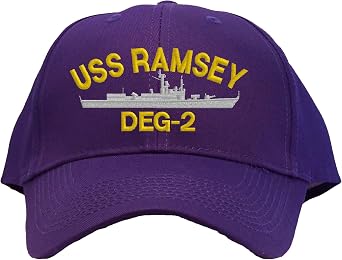 USS Ramsey DEG-2 Embroidered Pro Sport Baseball Cap