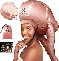 YXBZPU Pink Bonnet Hair Dryer Hood - Hooded Diffuser Cap for Curly Hair, Fast Drying, Deep Conditioning & Styling at Home