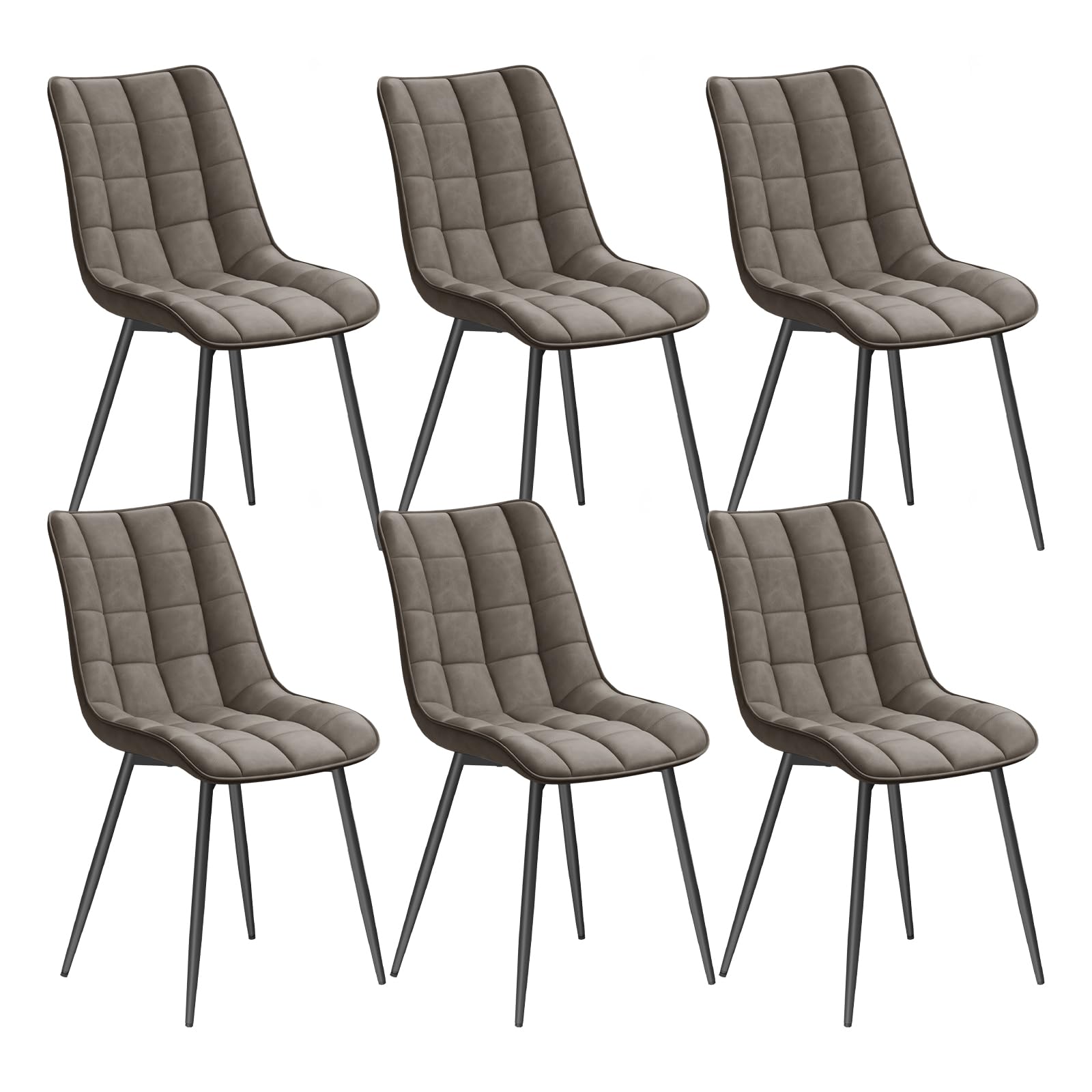 WOLTU Esszimmerstühle Küchenthekenstühle Lounge Freizeit Wohnzimmer Eckstühle Empfangsstühle mit Rückenlehne und gepolsterter Sitzfläche