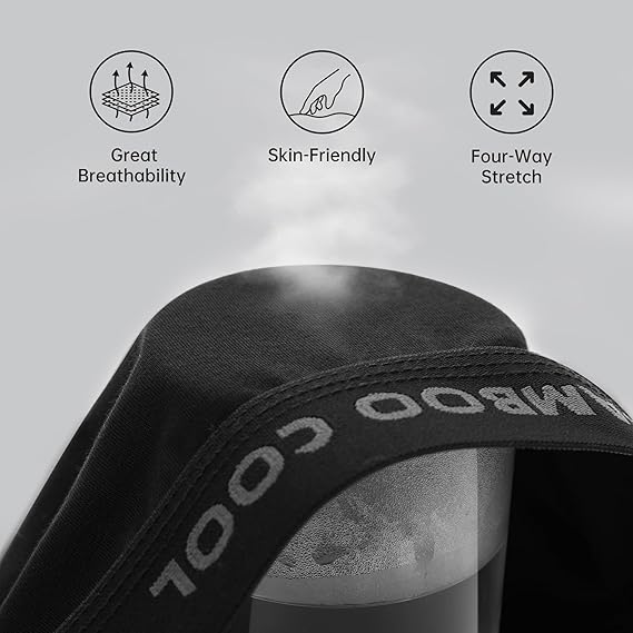 BAMBOO COOL Men's Ultra Breathable Underwear,No Riding Up Boxer Briefs with ComfortFlexible Waistband,Multipack