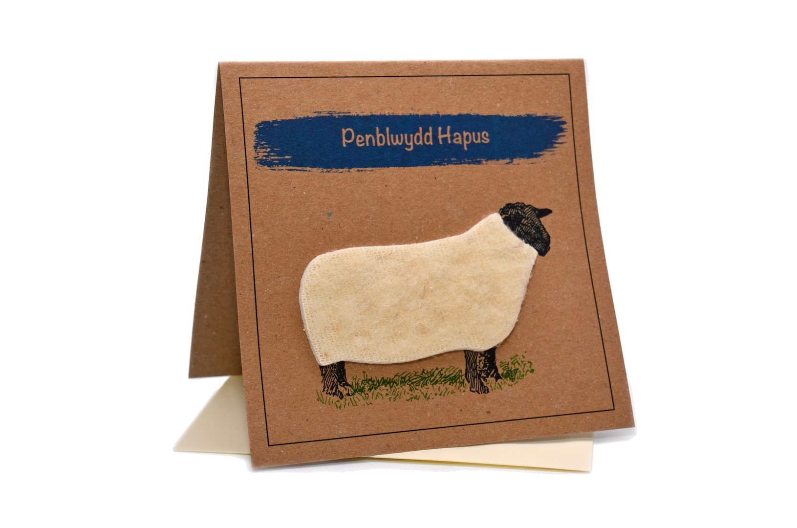 Sheep (PENBLWYDD HAPUS) Welsh Wales Greeting Happy Birthday Card (Blank Inside)