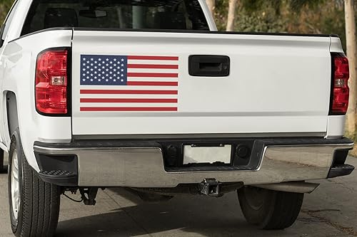 Miniatura 2 de Adhesivo grande de 18 pulgadas por 10.6 pulgadas de la bandera de Estados Unidos, de látex, optimizado de 4.5 milésimas de pulgada de pulgada de