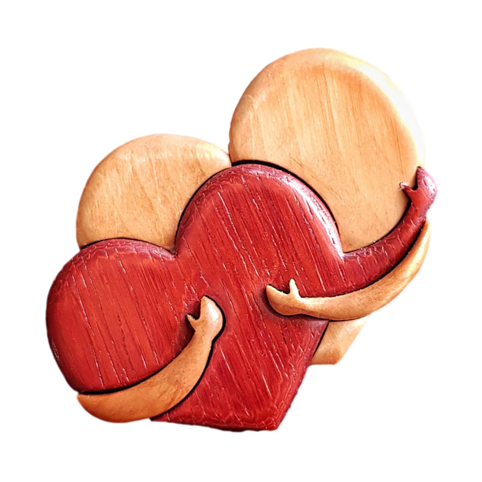 Papier coeurs Saint Valentin sur bois | Photo Gratuite